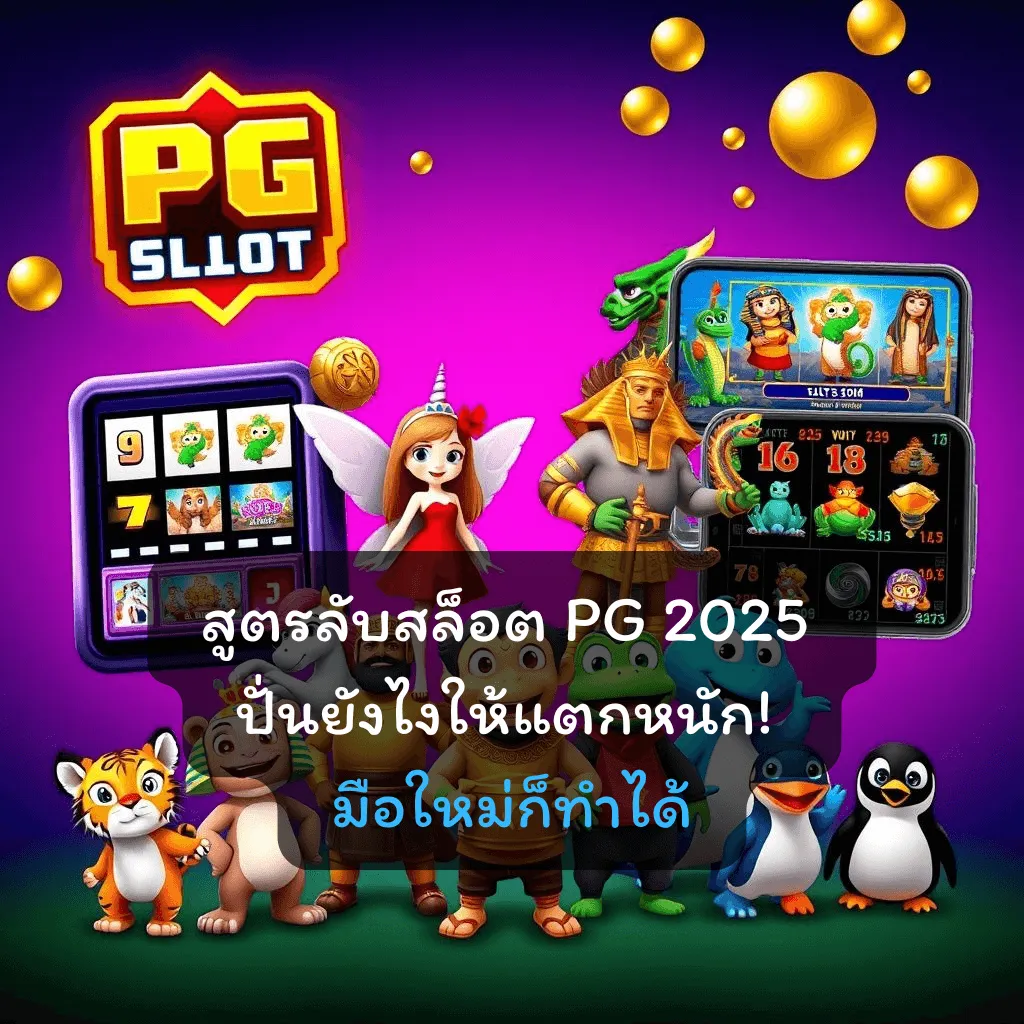 สูตรลับสล็อต PG 2025 ปั่นยังไงให้แตกหนัก! มือใหม่ก็ทำได้